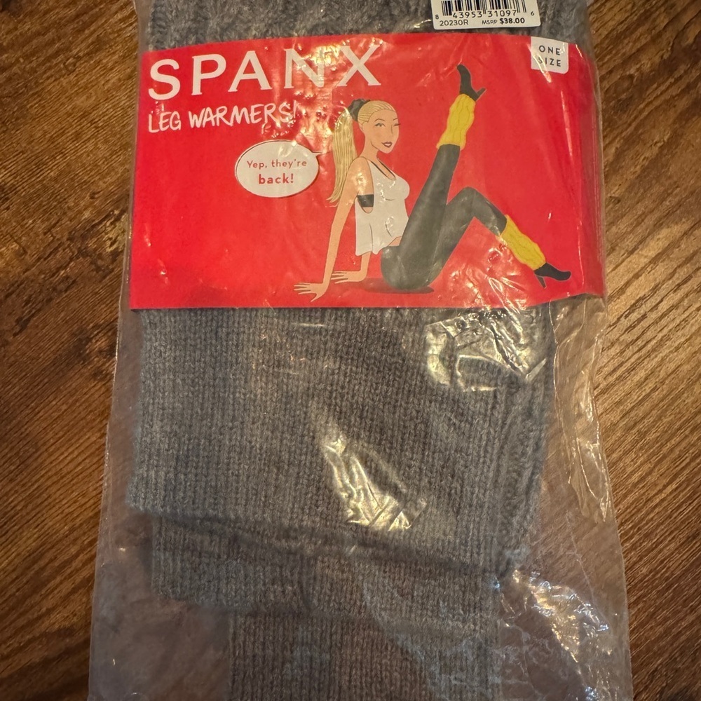 SPANX Gray Knit Leg Warmers